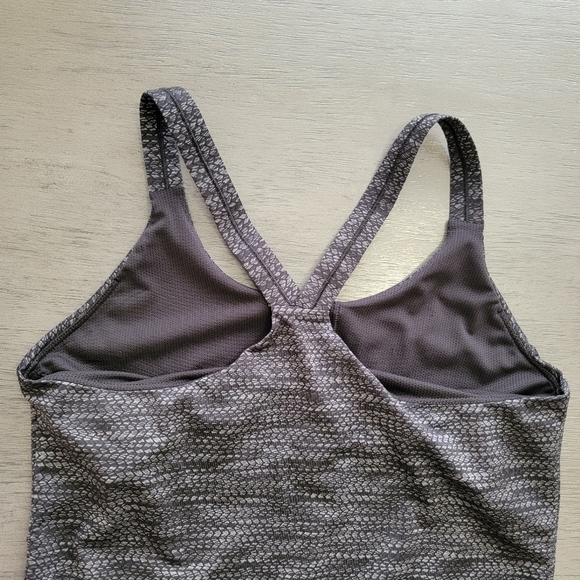 Athleta Black & Grey Racerback Tank‎ Top Size M - Picture 3 of 9